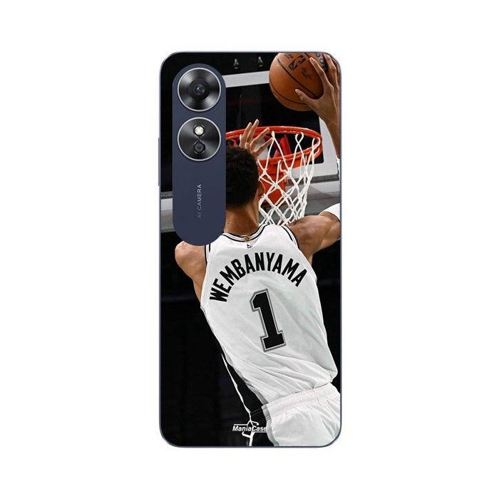 Coque de téléphone - MANIACASE - Oppo A17 - San Antonio Spurs Dunk - Silicone TPU - Noir