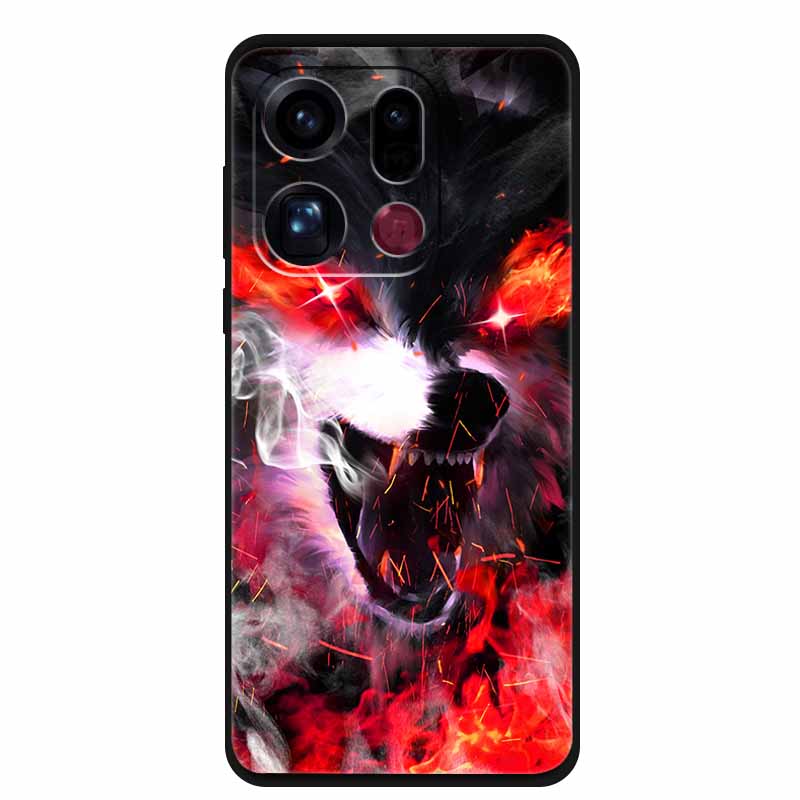 For OPPO Find X9 5G Case Silicone Space Animal TPU Soft Black Cover For OPPO Find X9 Cases FindX9 CPH2797 PLJ110 Cool TPU Cover