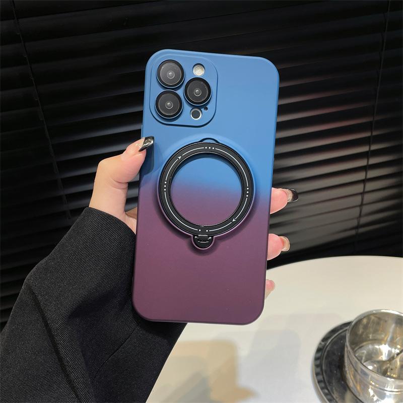 Подходит для iPhone14Pro, чехол для мобильного телефона с постепенным изменением матовой магнитной присоской, чехол для Apple 13, универсальная пленка для объектива 12, мягкий чехол