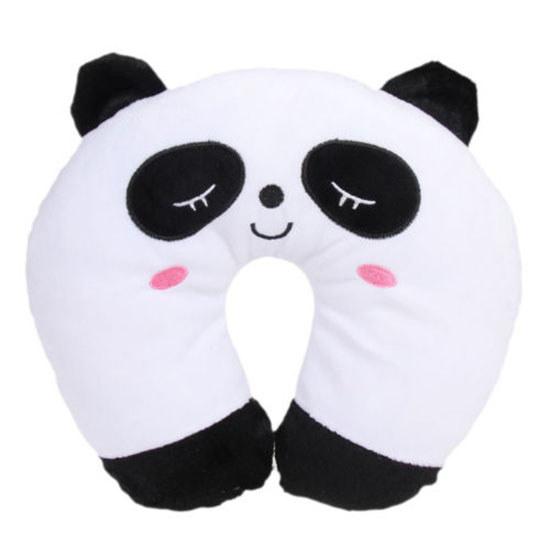 Black Cat Pig Strawberry Ushaped Pillow With Crystal Velvet Cover For Adults And Travel