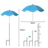 Plant Shade Umbrella with Metal Stake Weatherproof Sun Shade Cloth Outdoor Plant Flowers Potted Sun Protection Garden Supplies