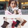 Girls Gift Hand Fashion Soft Genuine Wrist Warm Trim Women Rabbit Fur Fingerless Gloves