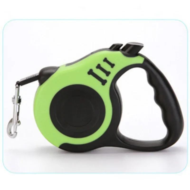 Товары для животных Автоматический выдвижной поводок для собак 3 м 5 м Прочный поводок из полиэстера для щенков, для ходьбы, бега, удобный