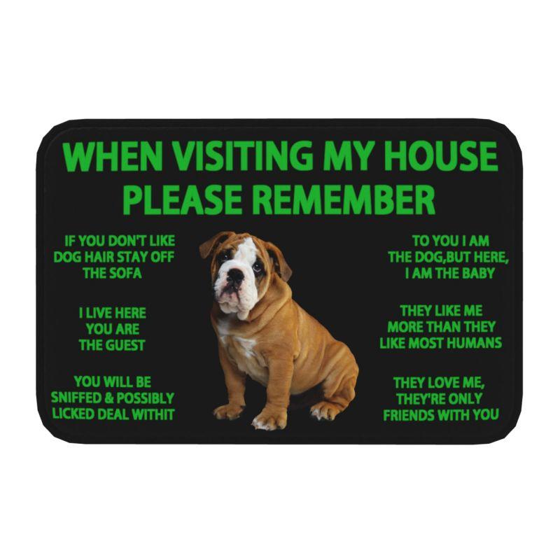Lovely Pug Dog Front Door Floor Entrance Mats Outdoor Bathroom Kitchen Doormat Garden Carpet Rug