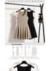 Plus Size Women's Summer 2026 V-Neck Knit Vest Dress - Slimming French Style