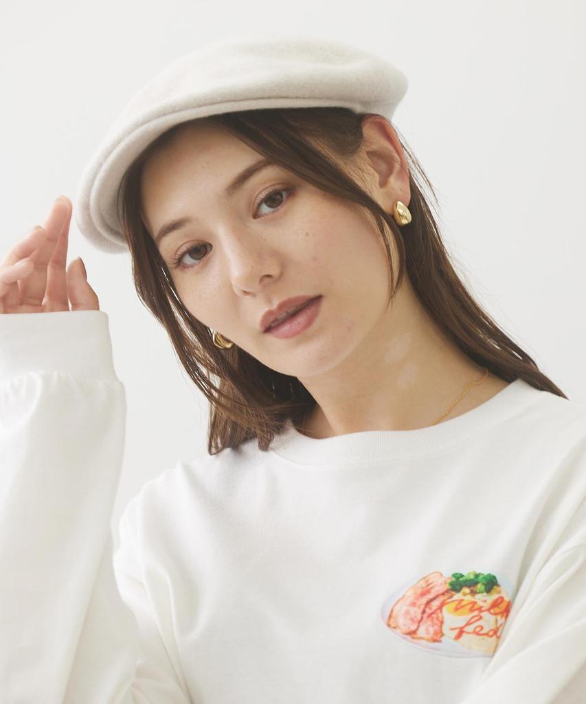 Кепка ICING LOGO FLAT CAP Бежевая MILKFED. Женский