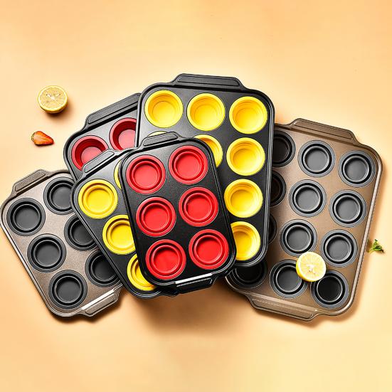 Силиконовая форма для маффинов 45820 ячеек Противень для выпечки Формы для яичных укусов Антипригарные