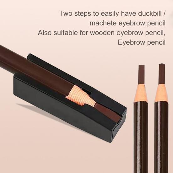 Точилка для карандашей для бровей с защитным пазом для кончика, простая в использовании, широкое применение
