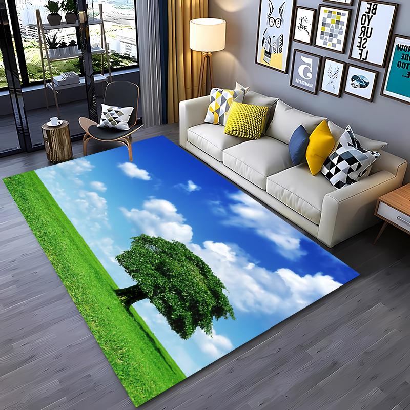 3D Artwork Trees Printing Large Area Carpets for Home Living Room Kids Bedroom Sofa Doormat Kitchen Floor Rugs Anti-slip Decor