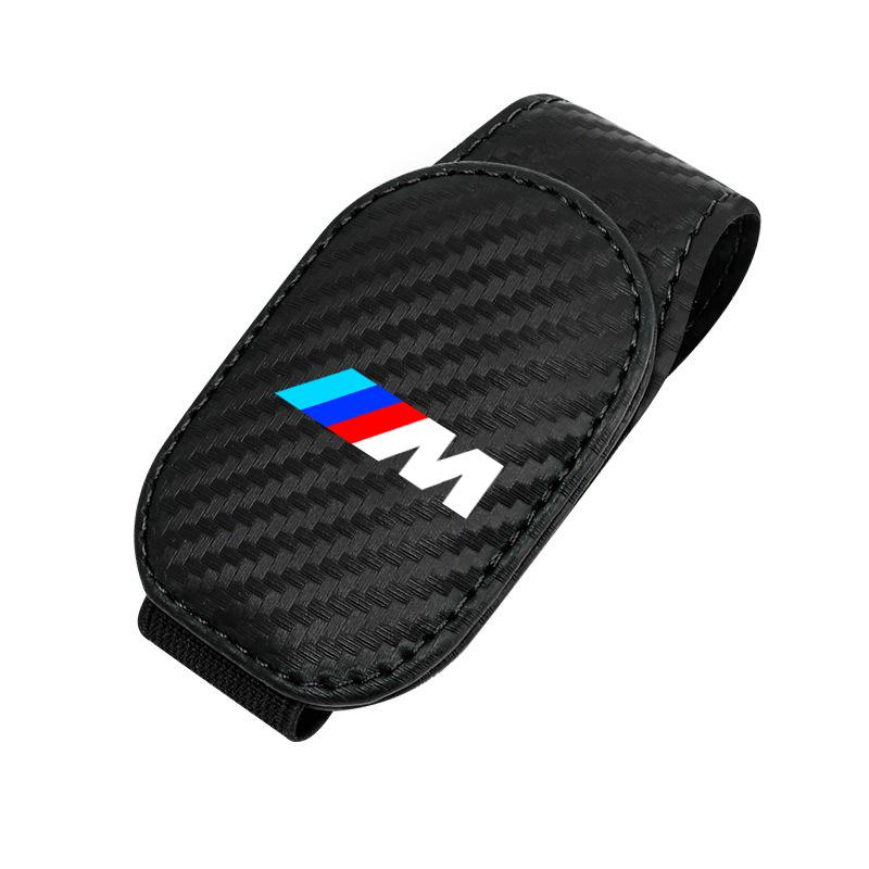 BBJK3 Для BMW M X1 X2 X3 X5 X6 E46 E39 E90 E36 E60 E34 E30 F30 Магнитный кожаный зажим-держатель для очков Универсальный автомобильный держатель для солнцезащитных очков