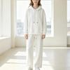 Women's Heavyweight Autumn/Winter Drop Shoulder Hoodie & Flat Hem Sweatpants Set - Trendy Loose Pullover Fashion.