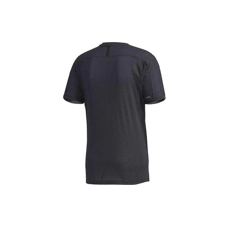 Adidas T Shirts Men's Black Crew Neck Moderate Straight Fit FK1418