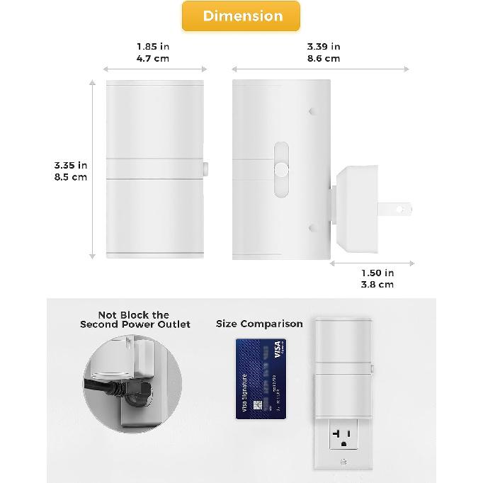 L LOHAS LED Night Light Plug in, Night Lights Plug into Wall, Soft White | Dusk to Dawn Sensor Soft Nightlights,Modern, 100LM, Dimmable Night Lights