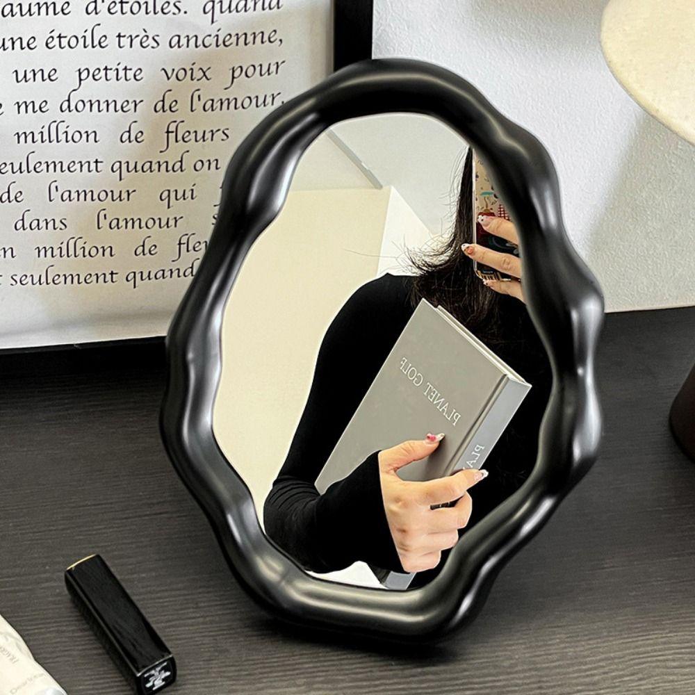 Folding Desktop Makeup Mirror Light Luxury Clouds Vanity Mirror  Home Decor