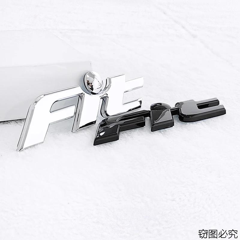 QLN2 Honda FIT ABS Car Rear Trunk 3D Emblem Tail Badge Sticker Logo Decals Auto Styling Decoration Badge