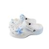 Classic Platform Clog EVA Starfish Gradient Hand-Painted Cute Versatile Beach Niche Campus Style Hole Shoes Unisex White