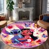 1pc S-Stitch16 Carpet, Round Rug, Comfortable, Suitable for Entryways, Living Rooms, Office, And Bedrooms, Christmas Decoration