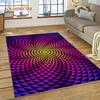 3D Vortex Visual Illusions Ковер Ковер для гостиной Спальня Домашний декор, Напольный коврик Нескользящее украшение для дивана Кухня Коврик