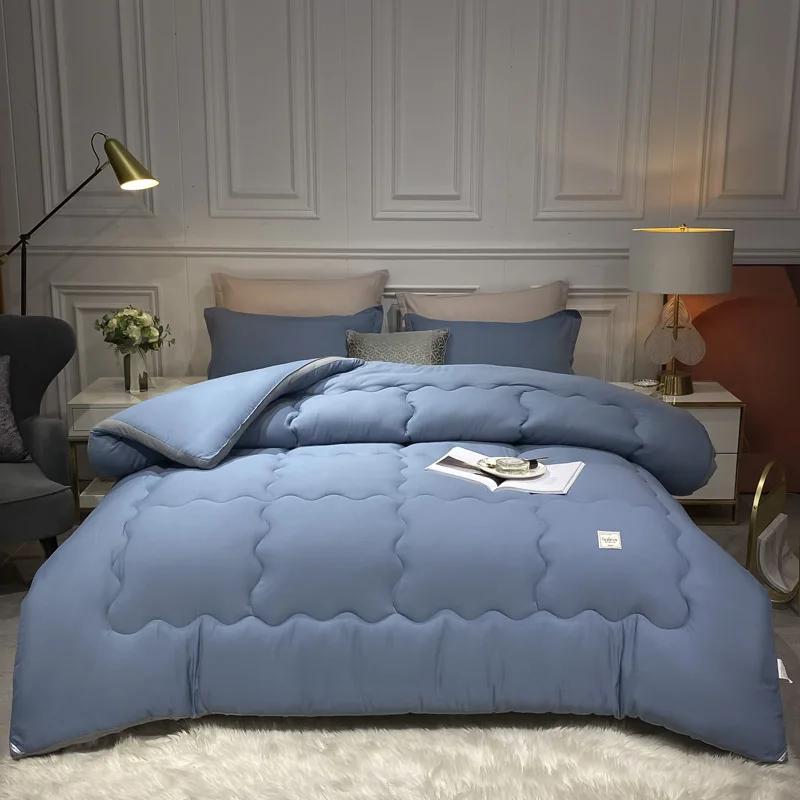 Зимнее одеяло, утолщенное теплое одеяло, двуспальное покрывало, мягкое одеяло, домашнее микрофибра, скандинавские одеяла с наполнителем