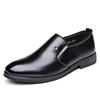 High Quality Leather Men Formal Shoes Men's Business Shoes Casual Loafers Dress Moccasins Breathable Slip On Black Driving Shoes