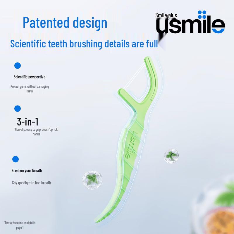 usmile Двойная зубная нить-зубочистка