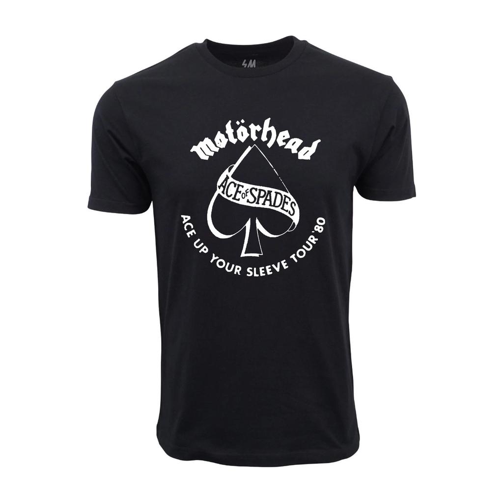 Men's and Women's T-shirts Motorhead Ace Up Your Sleeve Tour Grpahic