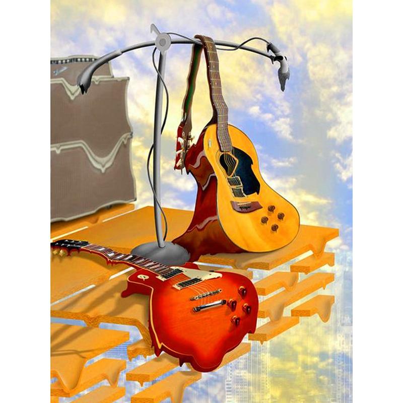 Новый 5D DIY алмазная живопись Скрипка Алмазная вышивка музыка вышивка крестиком полная круглая дрель ремесла домашний декор ручной подарок