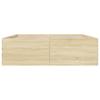 Bed Frame Sonoma Oak 160x200 cm Engineered Wood