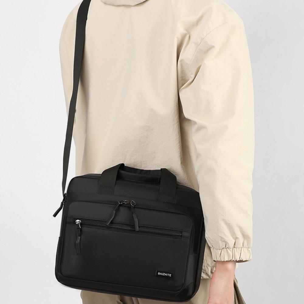 Large-capacity Men Business Briefcases Oxford Cloth Crossbody Sling Bag Simple Laptops Handbag Man