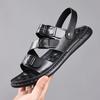 Fashion Luxury Sandals for Men High Quality Cowhide Leather Sandals Outdoor Casual Sport Sandals for Men Summer Open Toe Beach Sandalias