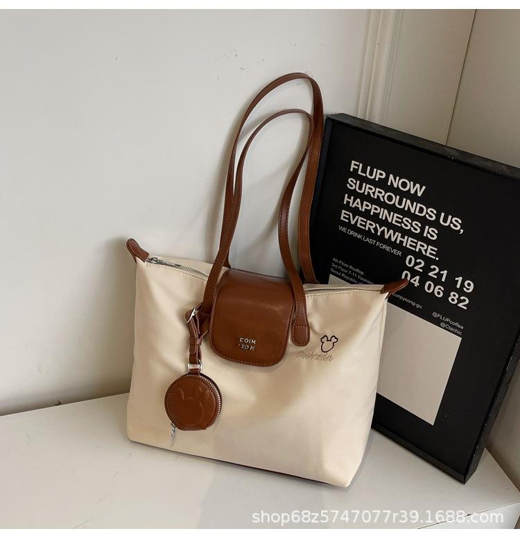 Trendy Women's Bag 2025 New Fashion Commuter Tote Bag Casual Large Capacity Handbag Shoulder Bag Nylon Bag