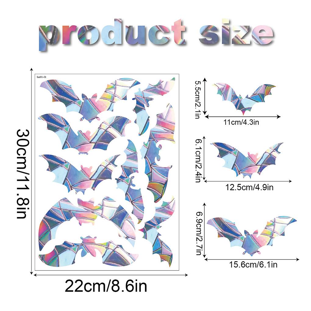 Наклейка на окно Радуга многоразовая в форме статического удара против столкновений стеклянная наклейка для спальни ловец солнца для домашнего декора