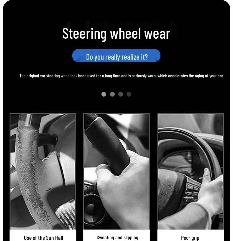 Чехол на руль BYD Tang L: Кожа наппа, Противоскользящий, Внутренний аксессуар DMI