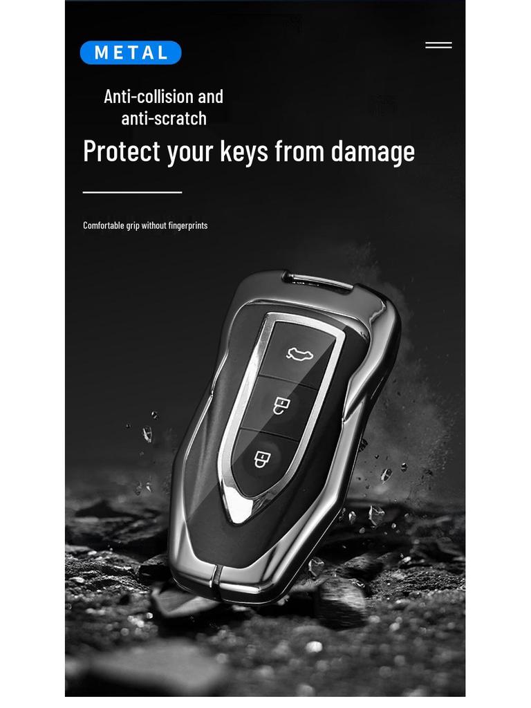 Zotye T300/T600 2018 Key Cover: Simple Men's Snap Button, Bullet Head Shell.