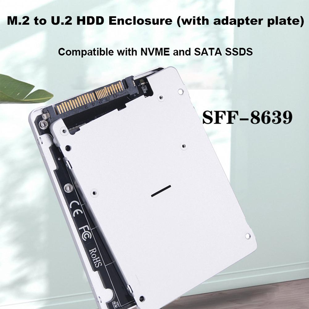 M.2 SSD To U.2 Adapter Card M.2 NVME SSD To U.2 SFF-8639 Adapter PC-E3.0X4 Hard Disk Adapter Card for 2230/2242/2260/2280 SSD