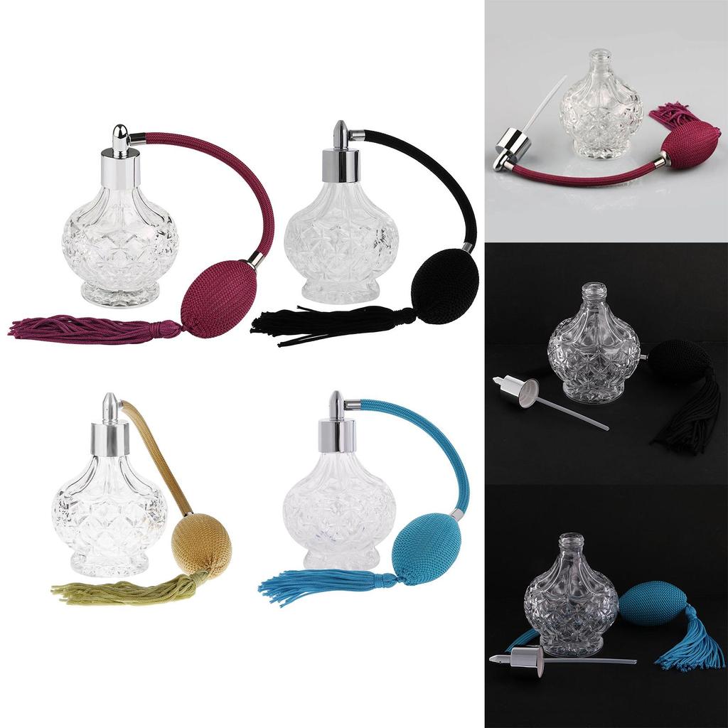 Стеклянный флакон для духов Refill Classic Sprayer Пустой флакон с длинной кисточкой Vintage