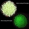 1 шт. светящиеся бусины рыболовные космические бобы 4 мм 5 мм 6 мм 100 шт./пакет резиновые приманки светящиеся поплавковые шарики для рыболовных снастей на открытом воздухе