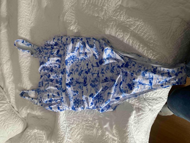 Women's High-Waisted Printed One-Piece Swimsuit - New European and American Style