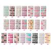 Children Press On Candy Color Self Adhesive Fake Nails False Nails Nail Art Manicure Tips