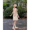 Summer Female Elf Round Neck Lace Small Flying Sleeve Embroidery Dress Casual New Small Summer Dress