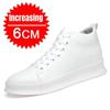 Мужские белые туфли с внутренней прибавкой высоты 8 см Zapatos Para Hombres повседневные невидимые спортивные кроссовки Tenis Masculino