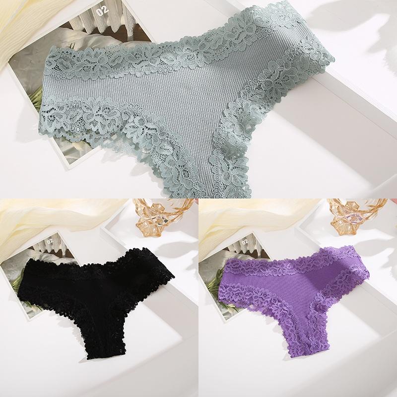 3 шт./компл. хлопковые трусы, женские удобные трусы, кружевное нижнее белье, женские мягкие трусы S-XL, женские трусики 2023