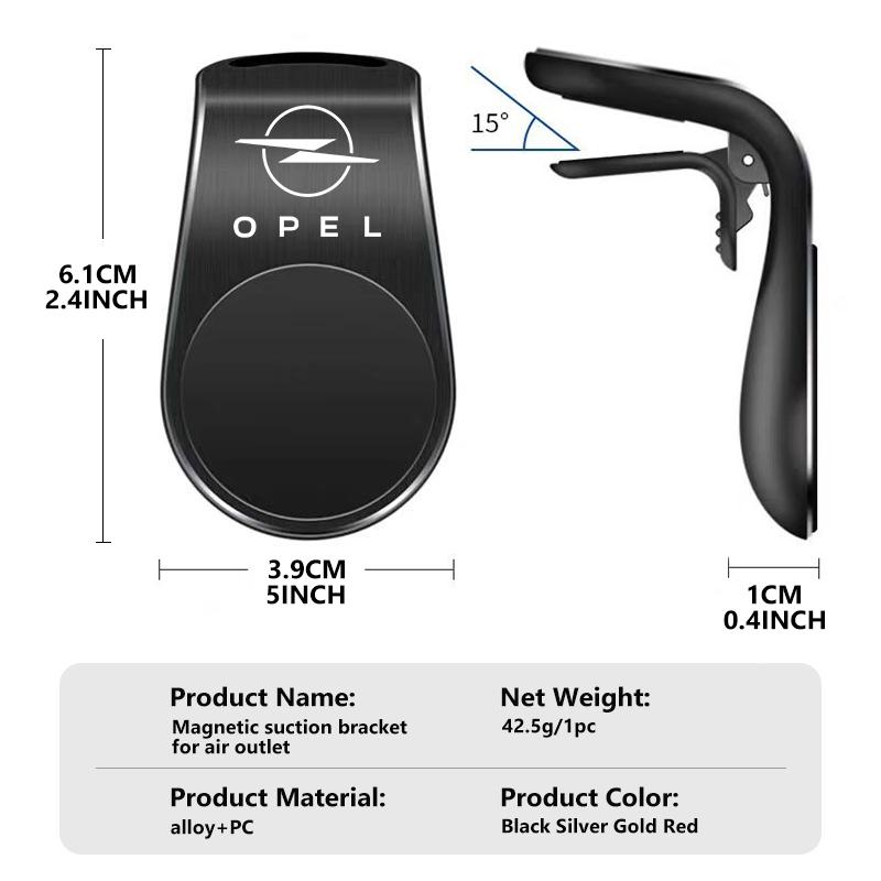 AAADS1 For Opel Car Magnetic Phone Holder Adjustable 360 Degree Rotation Navigation Holder Corsa D Astra G H J K F Mokka C Zafira B