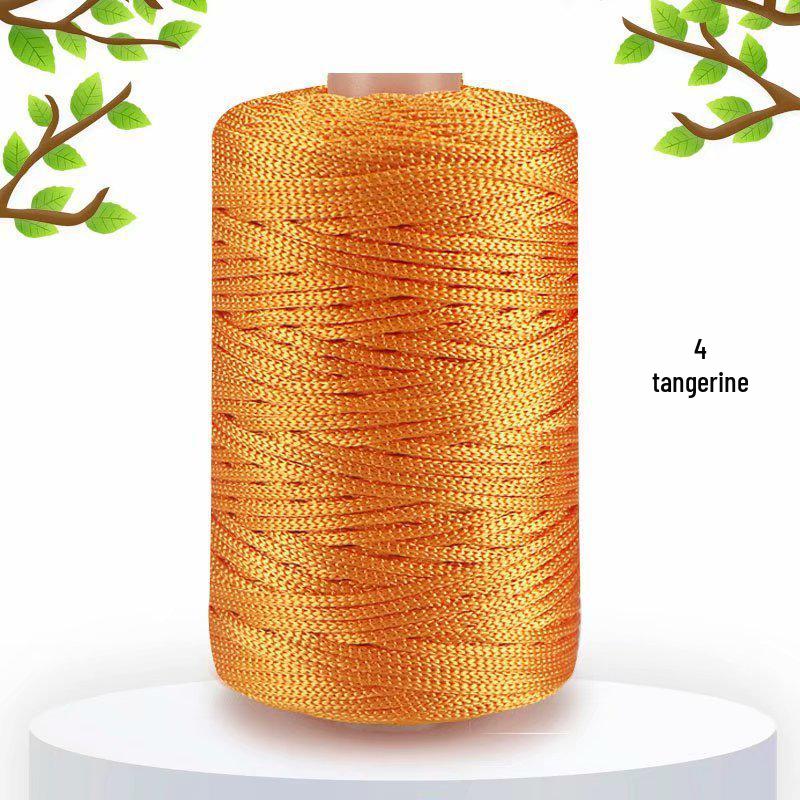 125 г Легкая Ледяная Шелковая Льняная Пряжа для Летних Шляп, Средней Тонкости Вязания, Сумок DIY, Подушек и Блестящая Полая Пряжа