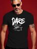DARE Футболка в стиле Urban Streetwear - Смелая футболка с графическим принтом DARE в F...
