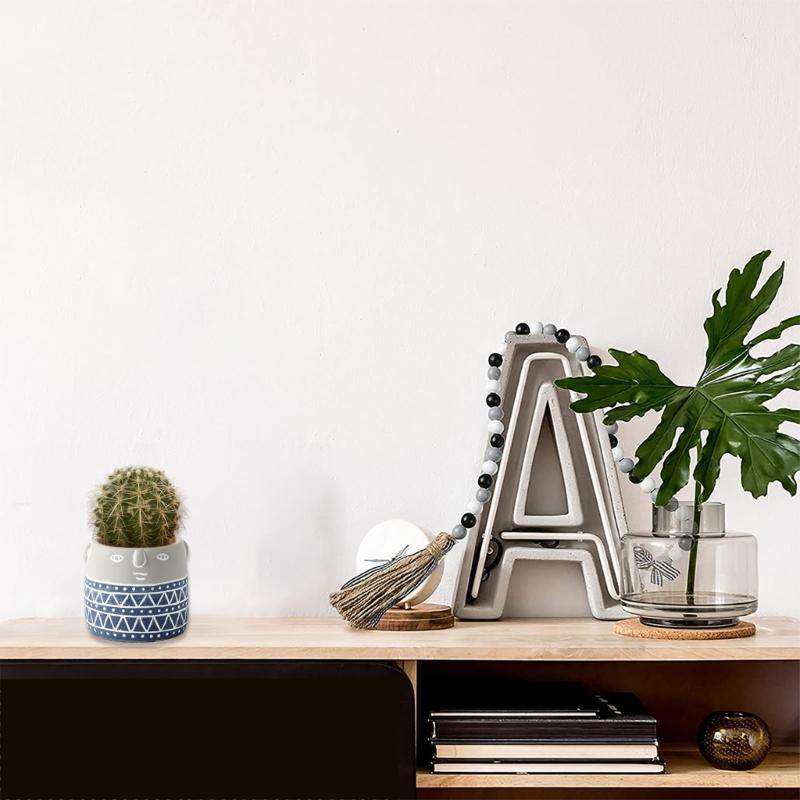 Абстрактное лицо, форма для цветочных горшков, формы для эпоксидной смолы, держатель для ручек, подсвечник, цементный горшок, силиконовая форма, украшения для дома