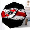 Printed Club Atlético River Plate Printed Folding Umbrella,Outdoor,Leisure,And Travel Umbrella,Durable Umbrella Fabric,Birthday And Holiday Gift