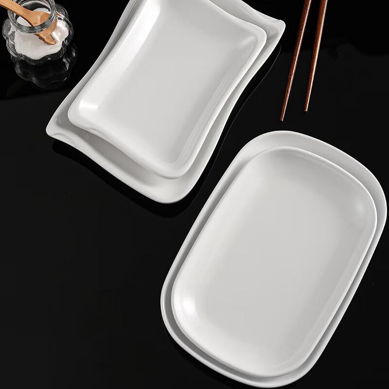 Beilaian A5 Melamine Rectangular Rice Noodle Plates