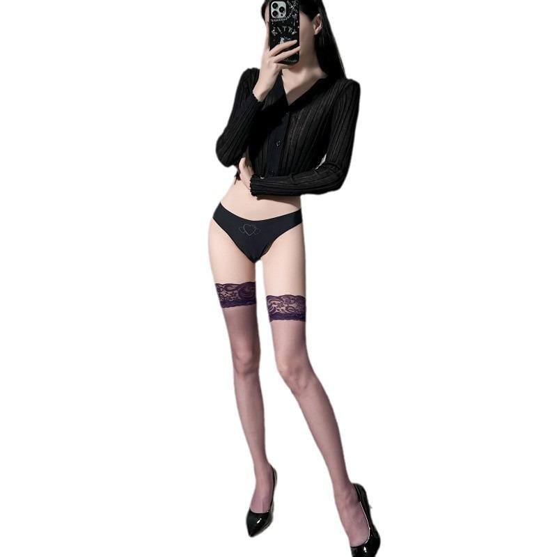 Sexy Lace Transparent Stockings Thigh Socks Hand-torn Sex Stockings Sex Underwear Women's Fashion
