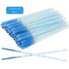 50pcs Disposable Eyelash Brushes Crystal Eye Lash Mascara Wands Glitter Lash Comb Spoolies Micro Makeup Applicators
